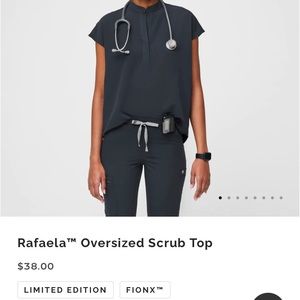 Figs Rafaela Scrub Top Dark Harbor XXS (runs big) NEW with tags never work